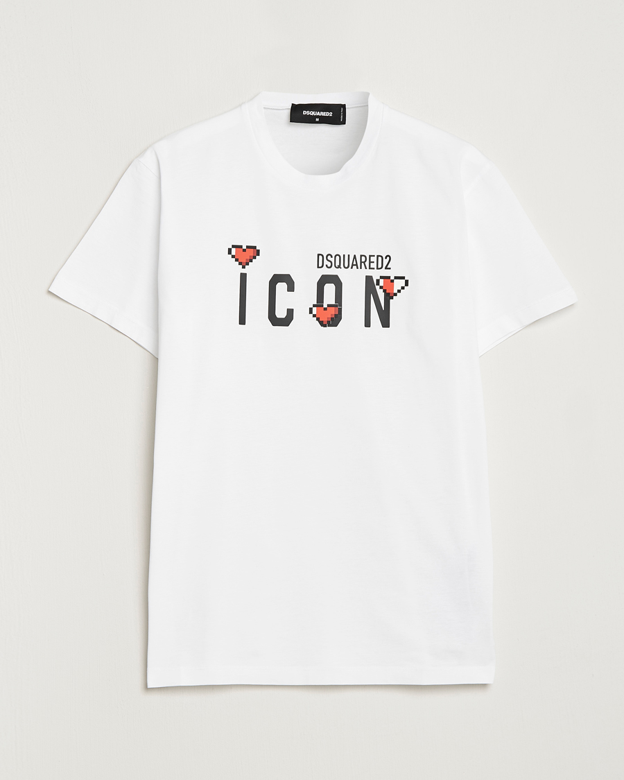 Heren | Dsquared2 | Dsquared2 | Cool Fit Heart Icon Tee White
