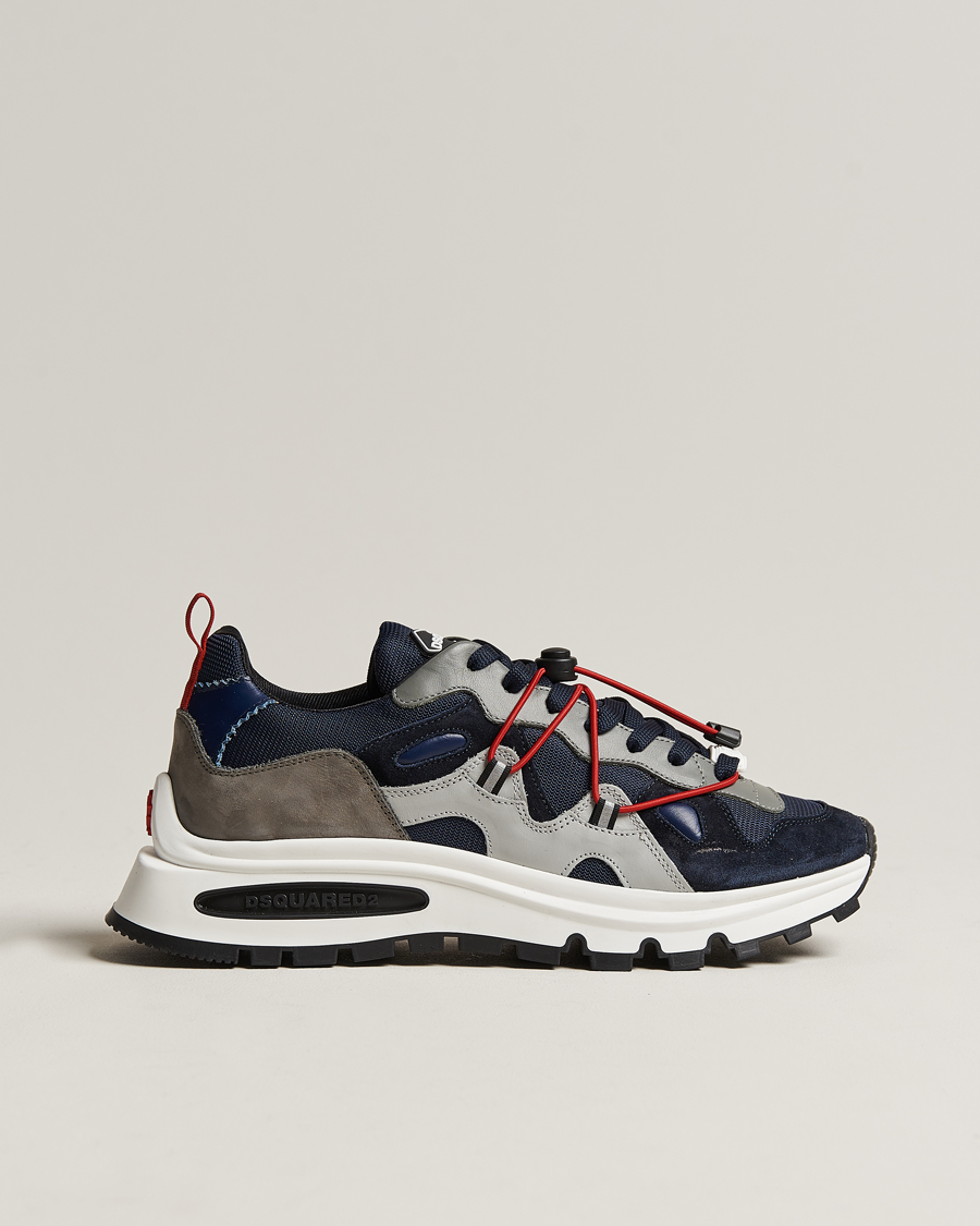 Heren | Dsquared2 DS2 Running Sneaker Blue/Grey | Dsquared2 | DS2 Running Sneaker Blue/Grey