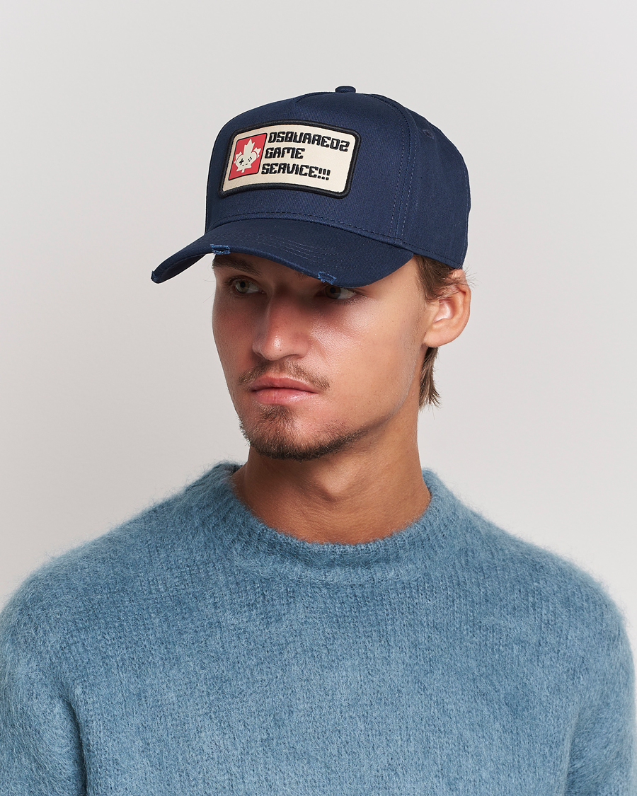 Heren | Dsquared2 Gaming Baseball Cap Navy | Dsquared2 | Gaming Baseball Cap Navy