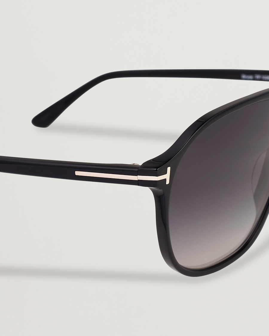 Heren | Zonnebrillen | Tom Ford | Bruce Sunglasses Shiny Black/Gradient Smoke