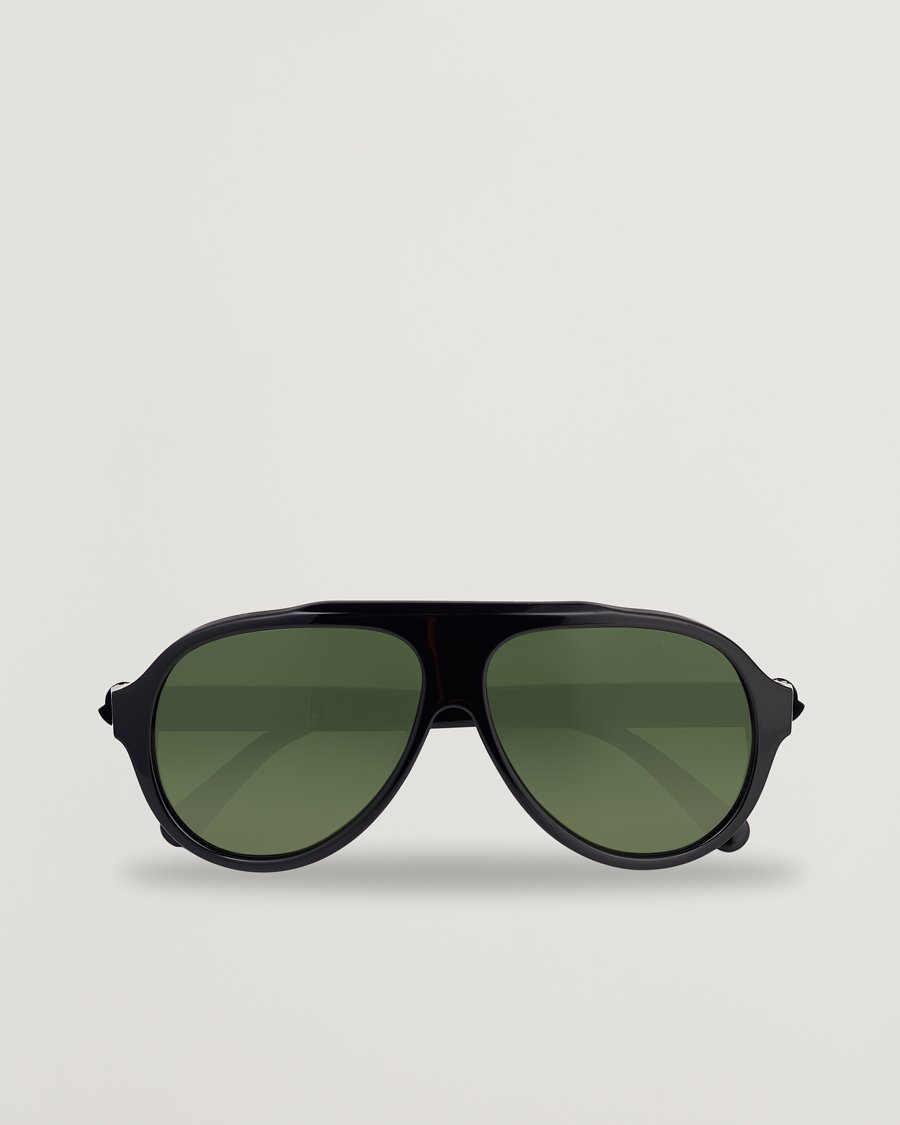 Moncler Lunettes Caribb Sunglasses Shiny Black Green