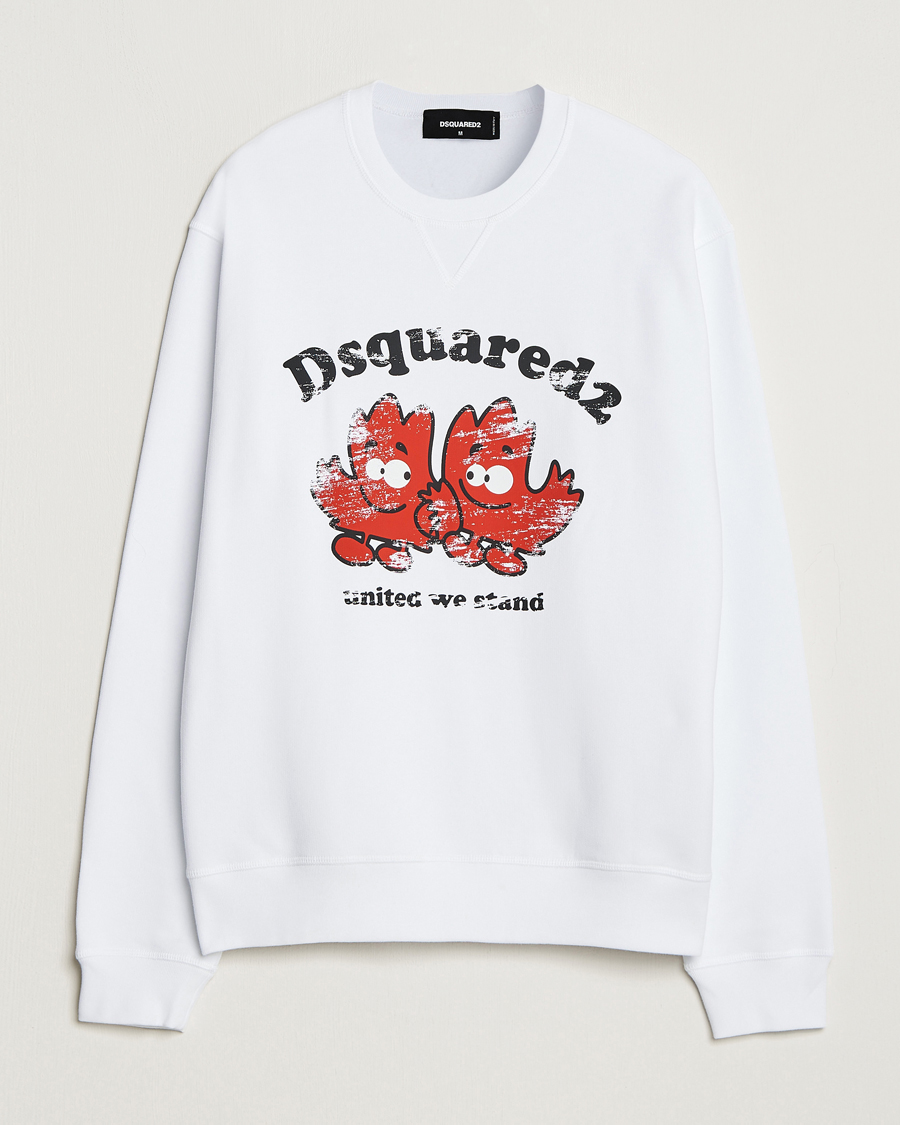 Heren | Dsquared2 | Dsquared2 | Cool Fit Crew Neck Sweatshirt White