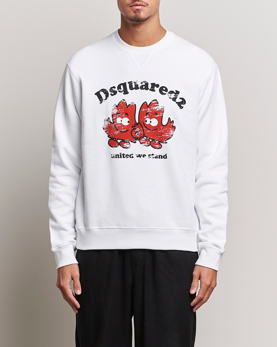 Heren | Truien | Dsquared2 | Cool Fit Crew Neck Sweatshirt White