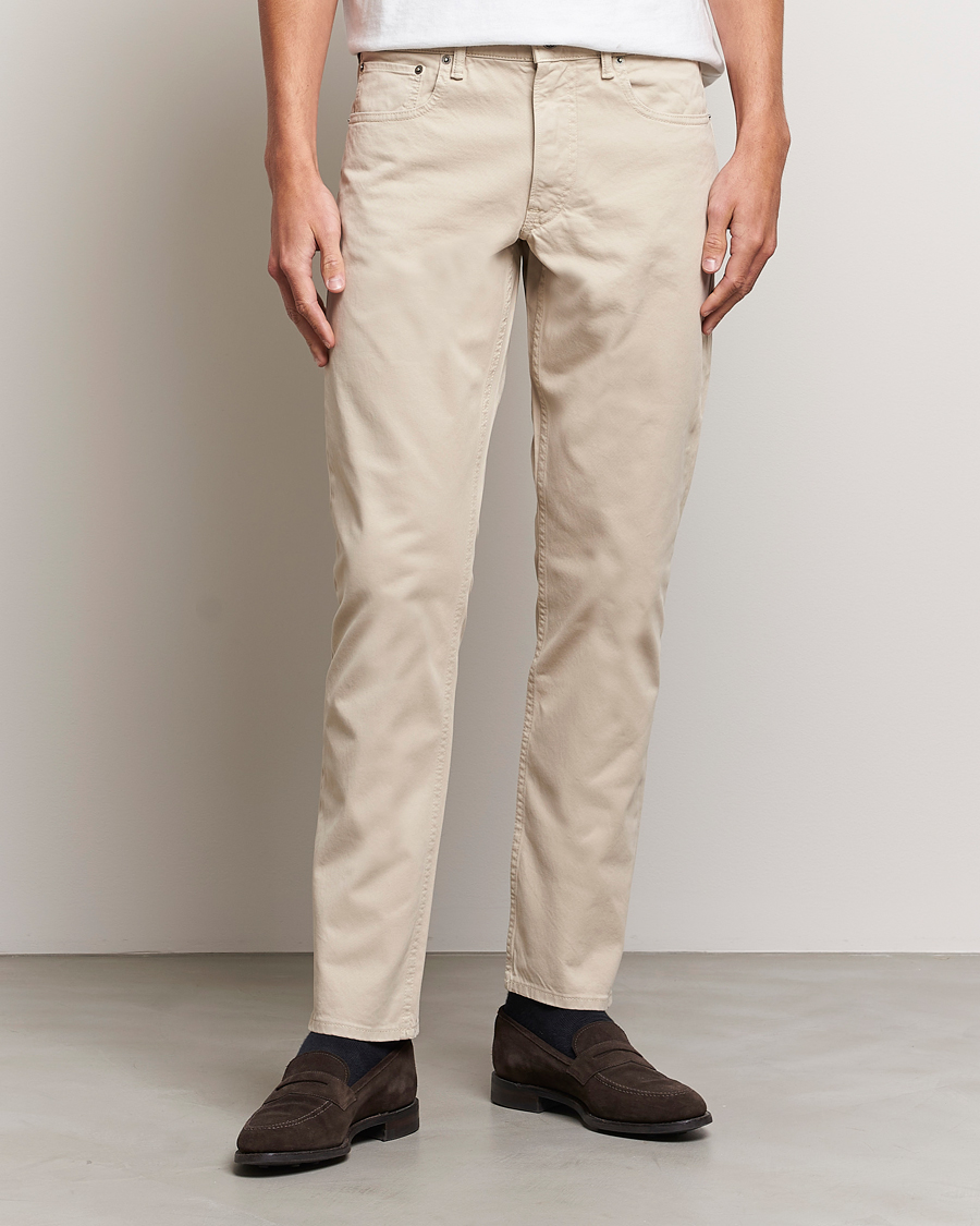 Heren | Ralph Lauren Purple Label | Ralph Lauren Purple Label | Slim Fit 5-Pocket Pants Sand