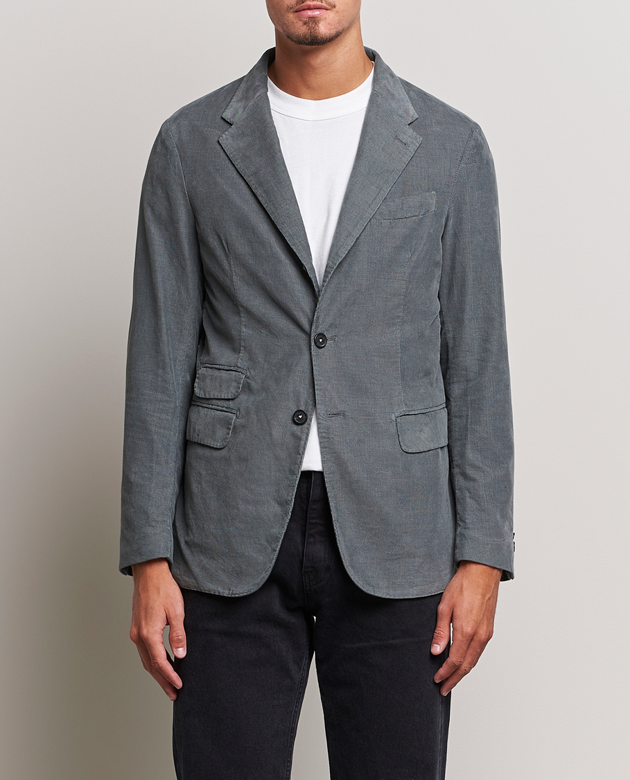 Heren | Blazers | Massimo Alba | Baby Corduroy Blazer Smoke