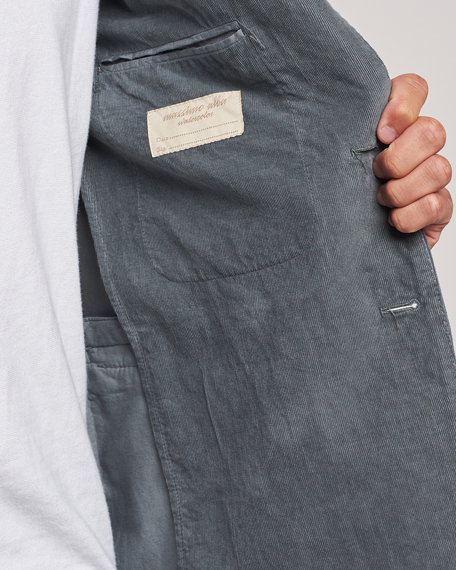 Heren | Blazers | Massimo Alba | Baby Corduroy Blazer Smoke