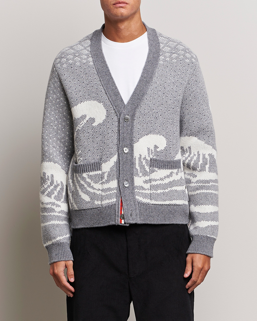 Heren | Thom Browne | Thom Browne | Fair Isle Jacquard Cardigan Grey