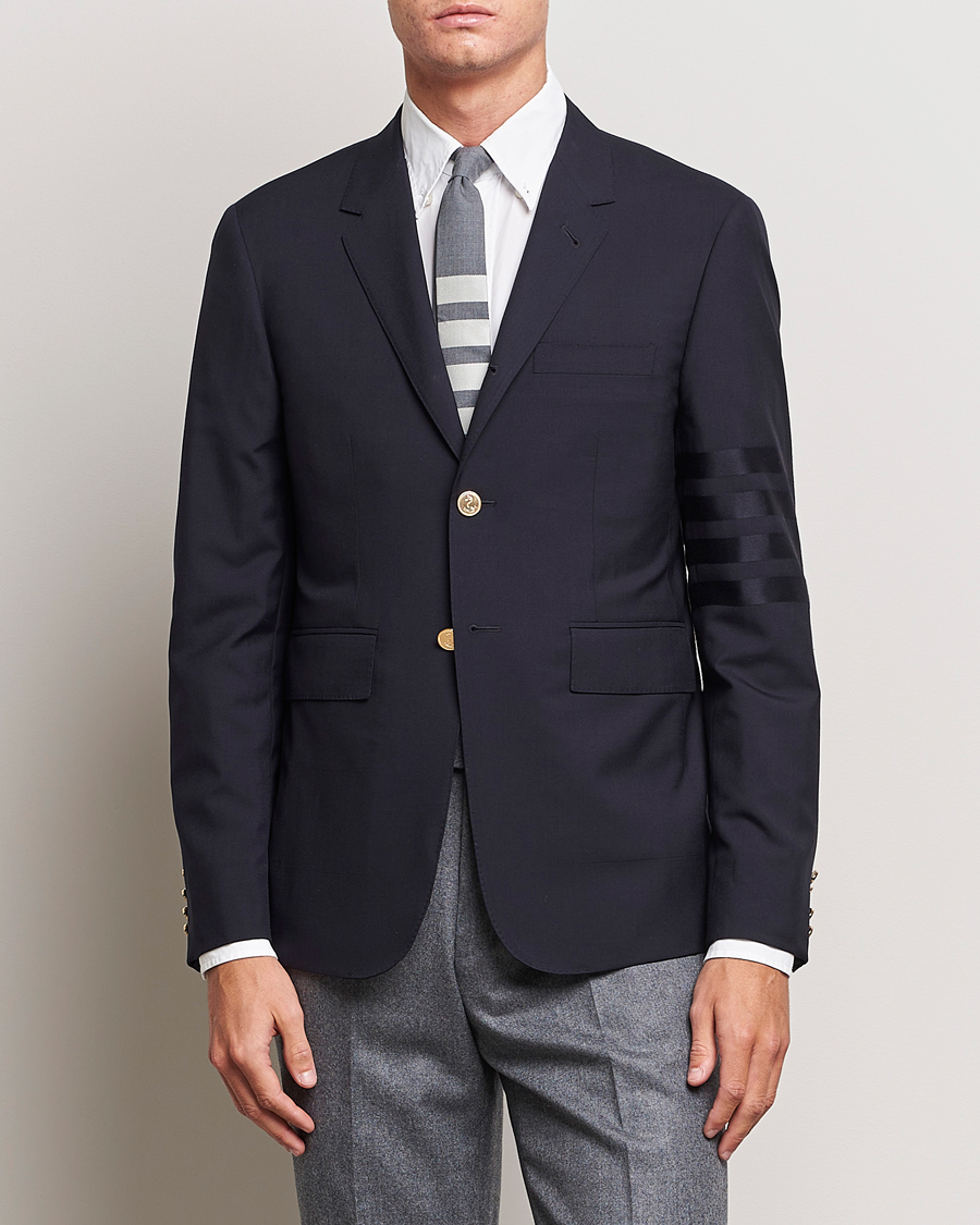 Heren | Blazers | Thom Browne | Tonal 4 Bar Wool Blazer Navy