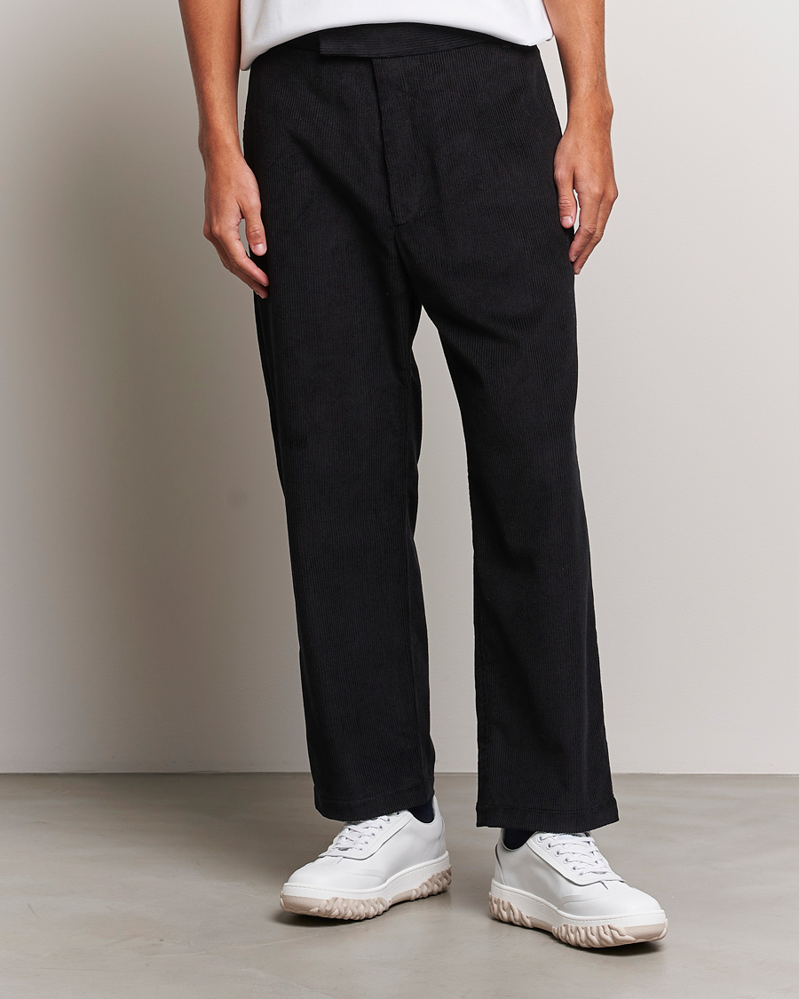 Heren | Thom Browne | Thom Browne | Straight Cropped Corduroy Trousers Black
