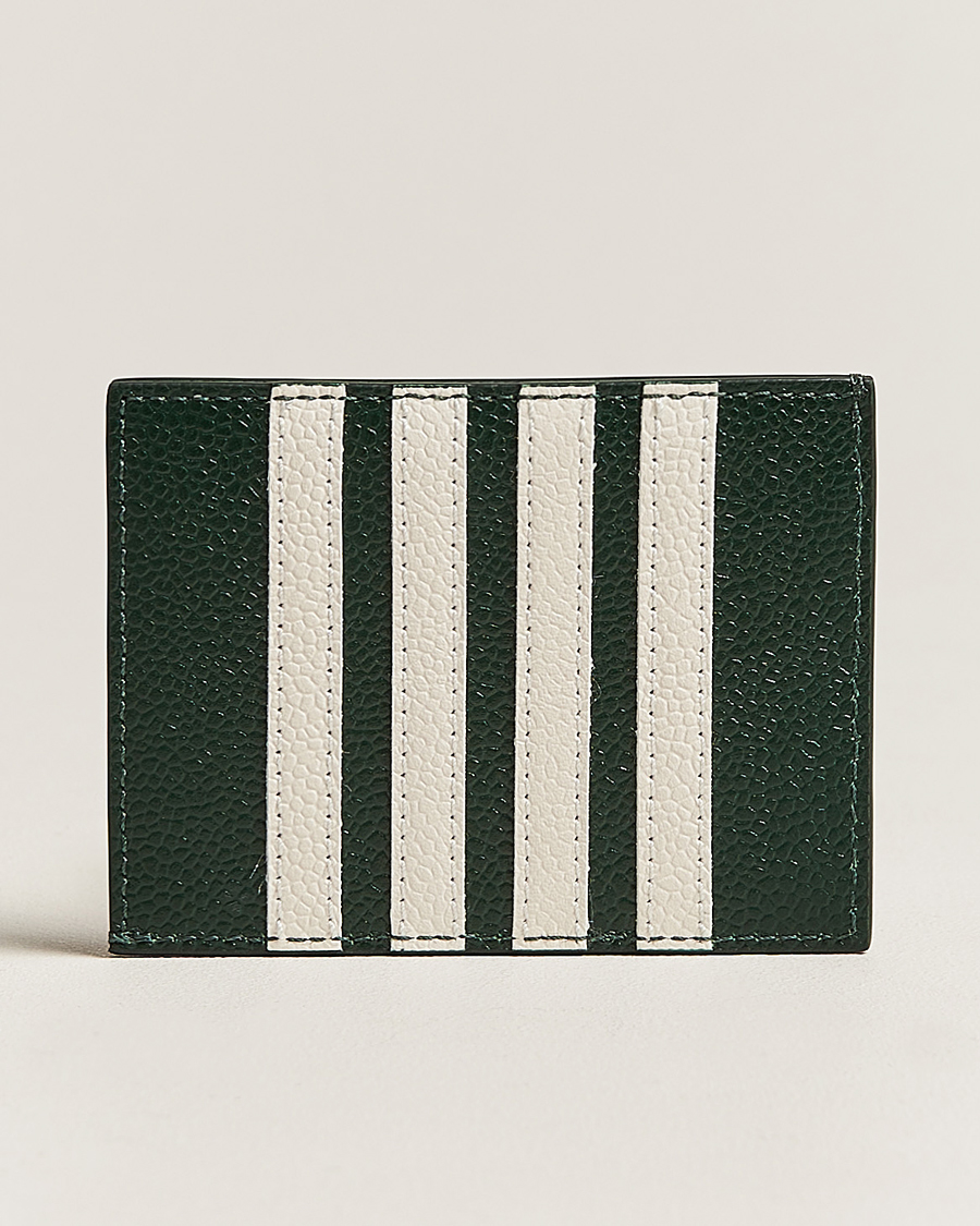 Heren |  | Thom Browne | Pebble Grain Card Holder Dark Green