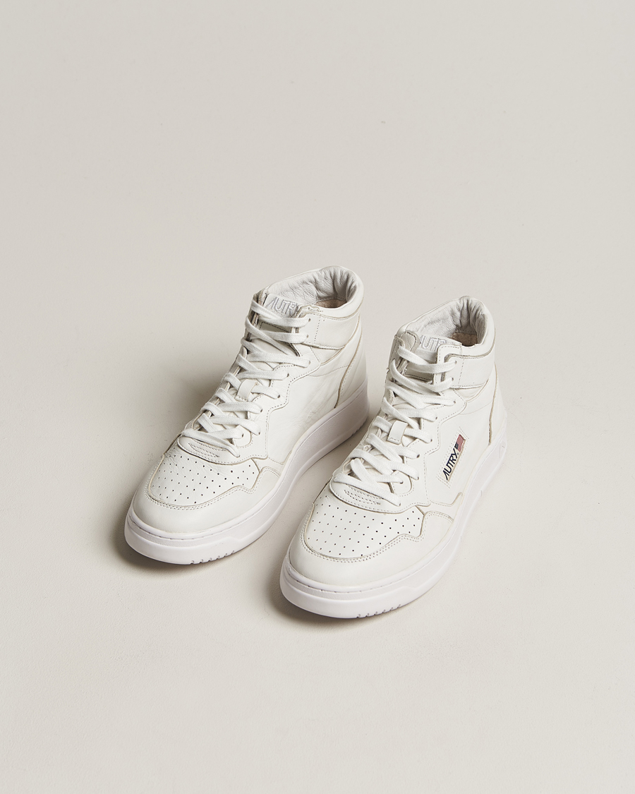 Heren | Sneakers | Autry | Medalist Mid Goat Leather Sneaker White