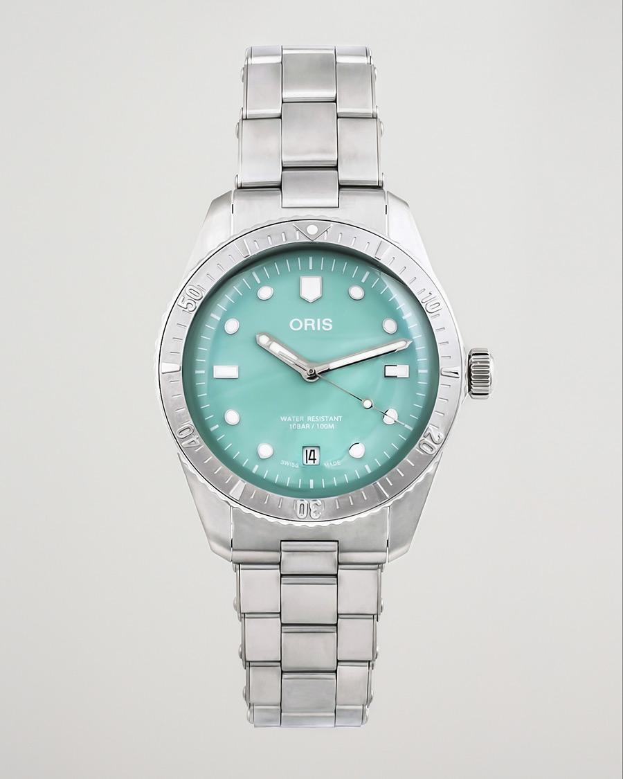 Heren | Oris Divers Sixty-Five 38,5mm Cotton Candy Light Green | Oris | Divers Sixty-Five 38,5mm Cotton Candy Light Green