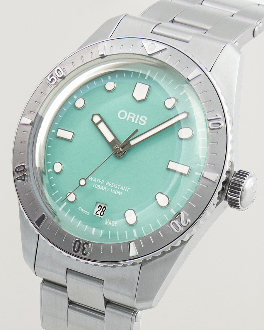 Heren | Oris Divers Sixty-Five 38,5mm Cotton Candy Light Green | Oris | Divers Sixty-Five 38,5mm Cotton Candy Light Green