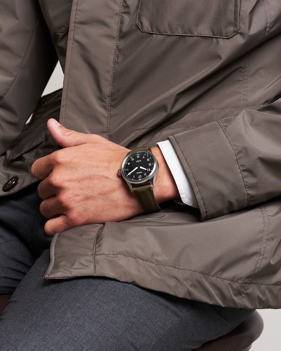 Heren | Oris Big Crown Propilot Date 41mm Leather Bracelet Black | Oris | Big Crown Propilot Date 41mm Leather Bracelet Black