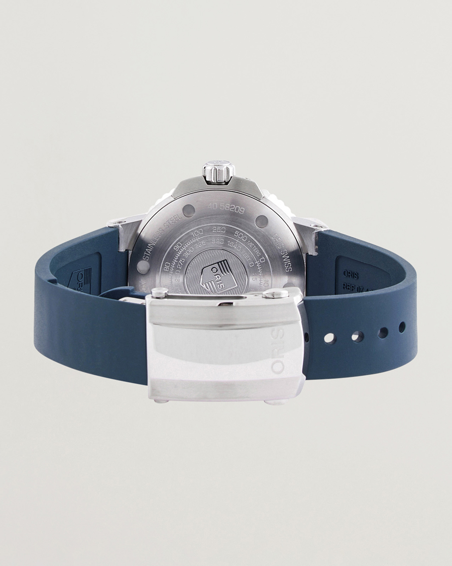 Heren | Oris Aquis Small Second 45,5mm Rubber Bracelet Blue | Oris | Aquis Small Second 45,5mm Rubber Bracelet Blue