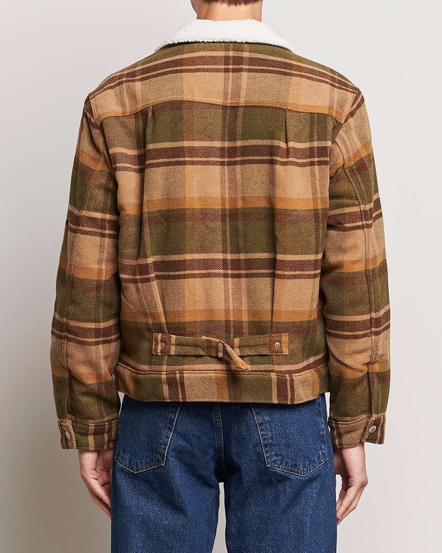 Heren | Jassen | Levi's | Type I Checked Sherpa Trucker Winter Moss