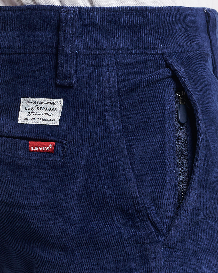Heren | Broeken | Levi's | Garment Dyed Stretch Corduroy Chino Ocean Cavern