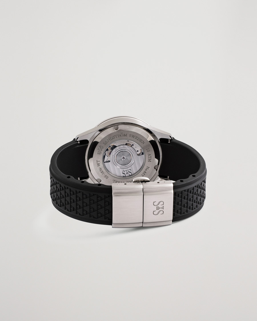 Heren | Sjöö Sandström Pre-Owned Royal Steel Worldtimer 36mm SS-1836-WT | Sjöö Sandström Pre-Owned | Royal Steel Worldtimer 36mm SS-1836-WT