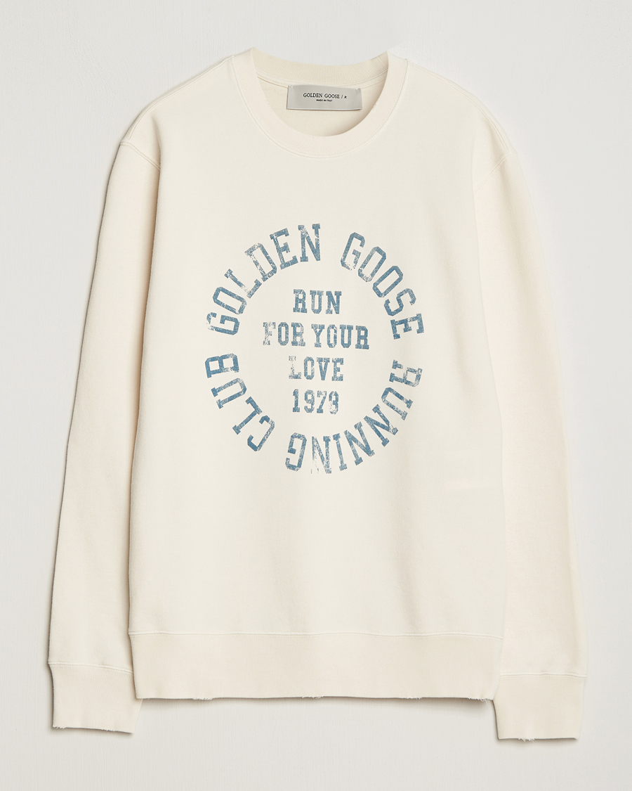 Heren | Golden Goose Deluxe Brand | Golden Goose Deluxe Brand | Running Club Sweatshirt Heritage White