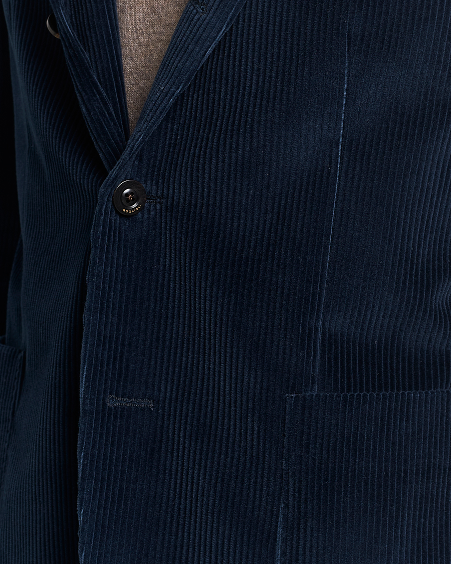 Heren | Blazers | Boglioli | K Jacket Corduroy Blazer Navy