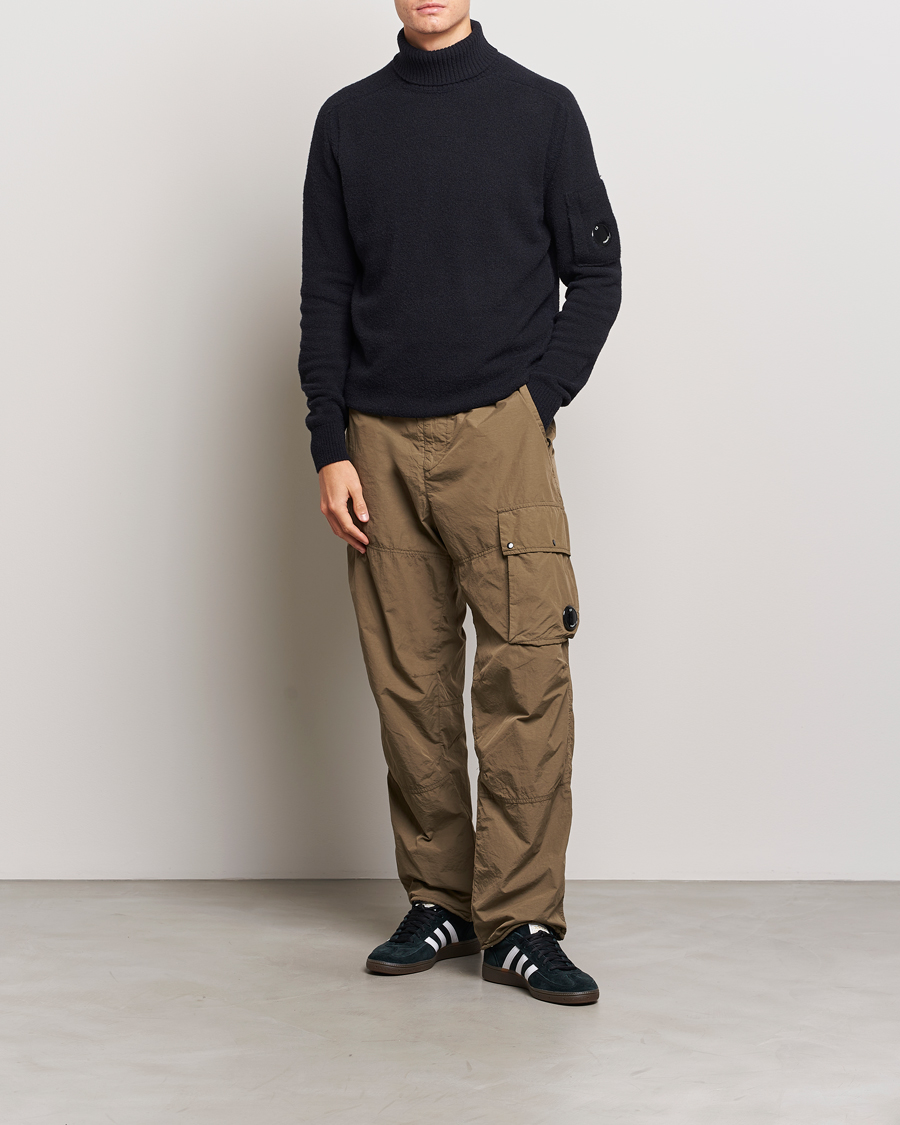 Heren | Truien | C.P. Company | Fleece Knit Rollneck Black