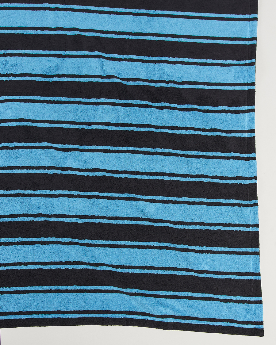 Heren |  | Tekla | Organic Terry Beach Towel Liquorice Stripes