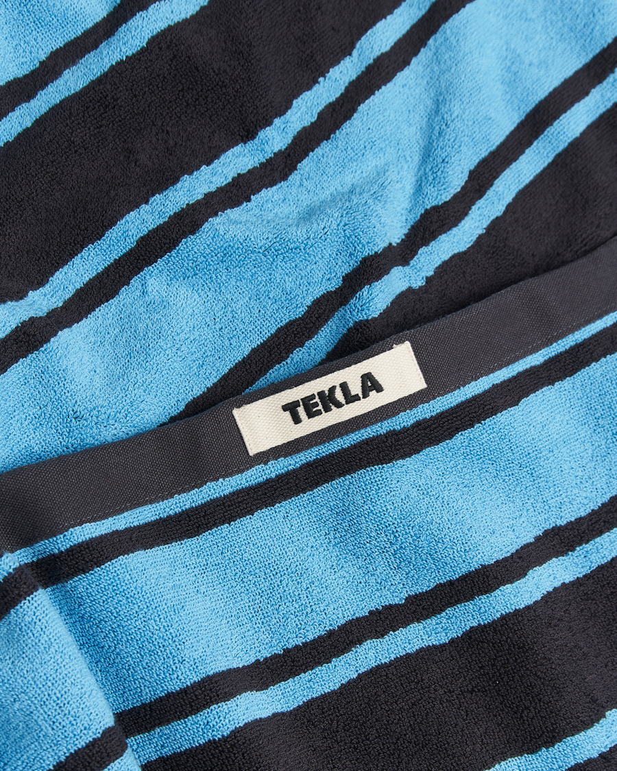 Heren | Tekla Organic Terry Beach Towel Liquorice Stripes | Tekla | Organic Terry Beach Towel Liquorice Stripes