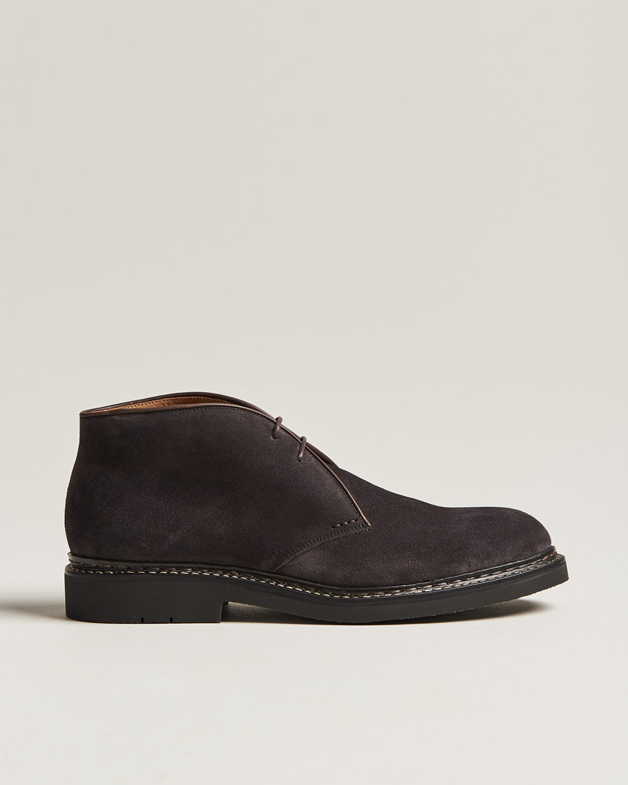 Heren | Heschung Genet Suede Chukka Boot Dark Brown | Heschung | Genet Suede Chukka Boot Dark Brown