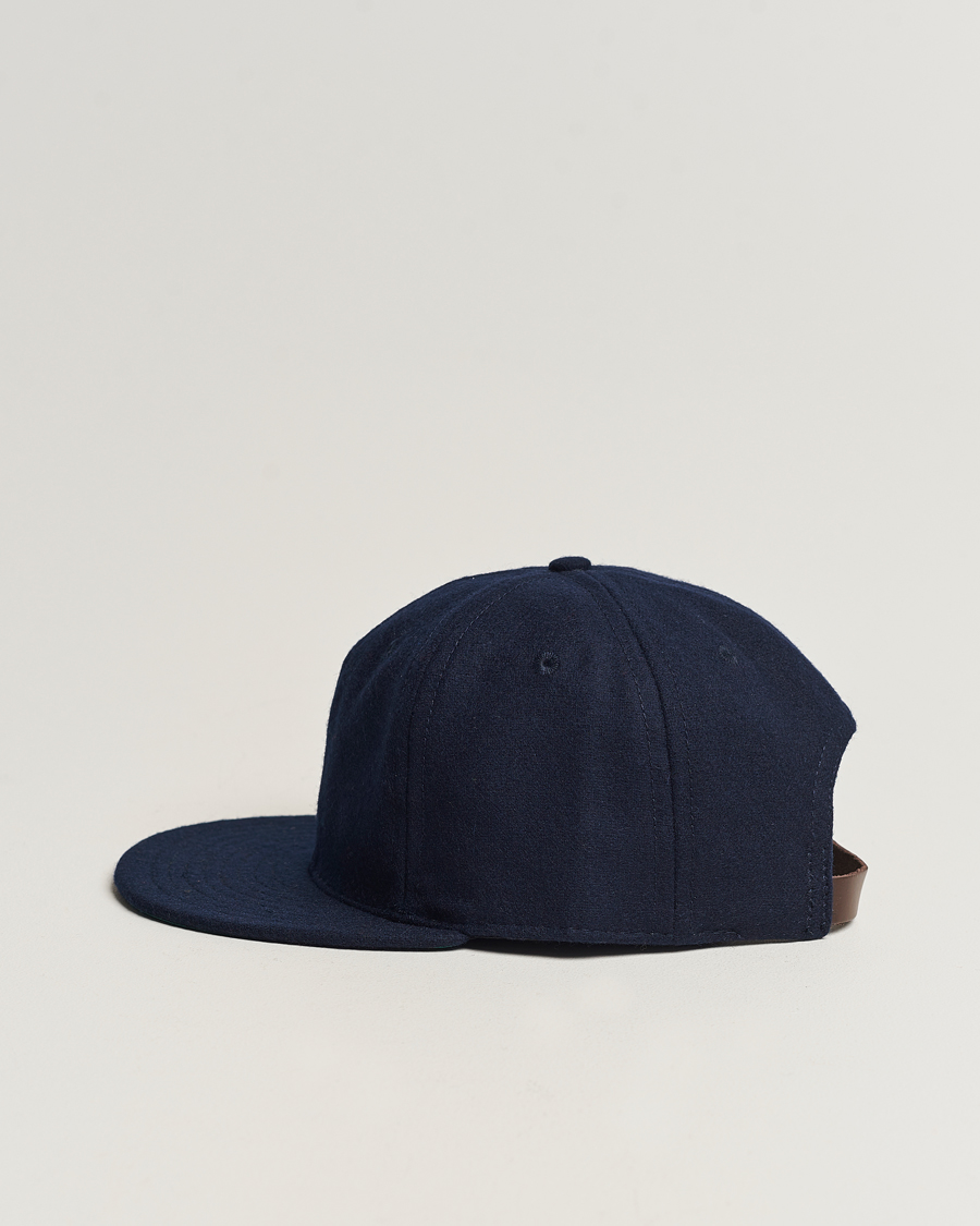 Heren | Ebbets Field Flannels Made in USA Wool Vintage Cap Navy | Ebbets Field Flannels | Made in USA Wool Vintage Cap Navy