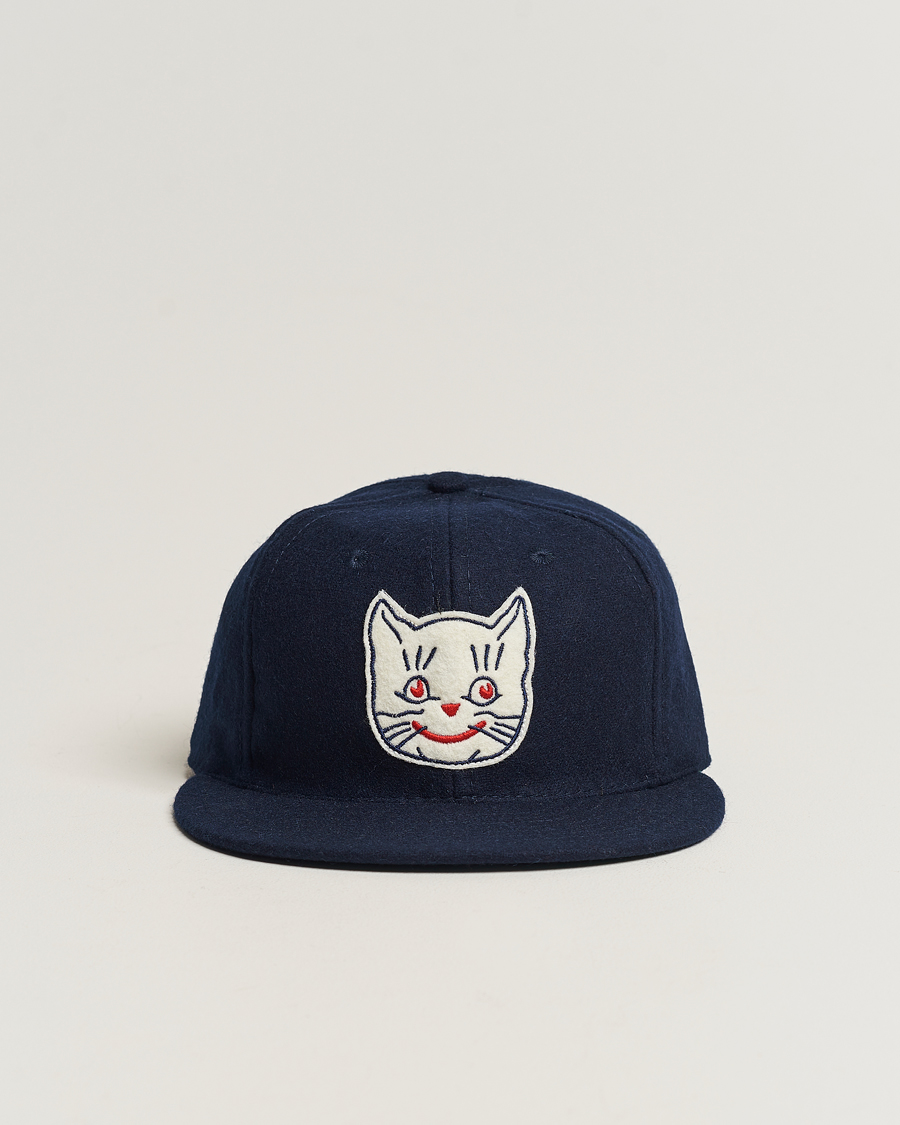 Heren | Ebbets Field Flannels Made in USA Kansas City Katz 1961 Vintage Ballcap Navy | Ebbets Field Flannels | Made in USA Kansas City Katz 1961 Vintage Ballcap Navy