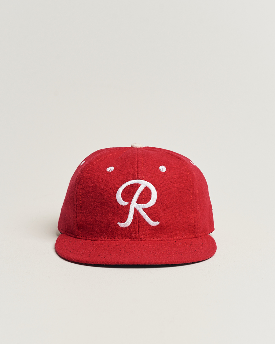 Heren | Ebbets Field Flannels Made in USA Seattle Rainiers 1955 Vintage Ballcap Red | Ebbets Field Flannels | Made in USA Seattle Rainiers 1955 Vintage Ballcap Red