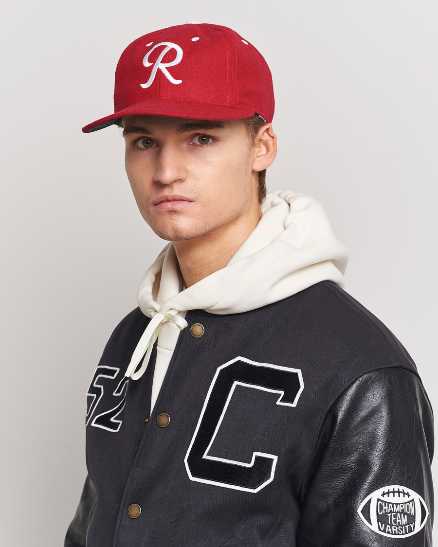 Heren | Ebbets Field Flannels Made in USA Seattle Rainiers 1955 Vintage Ballcap Red | Ebbets Field Flannels | Made in USA Seattle Rainiers 1955 Vintage Ballcap Red