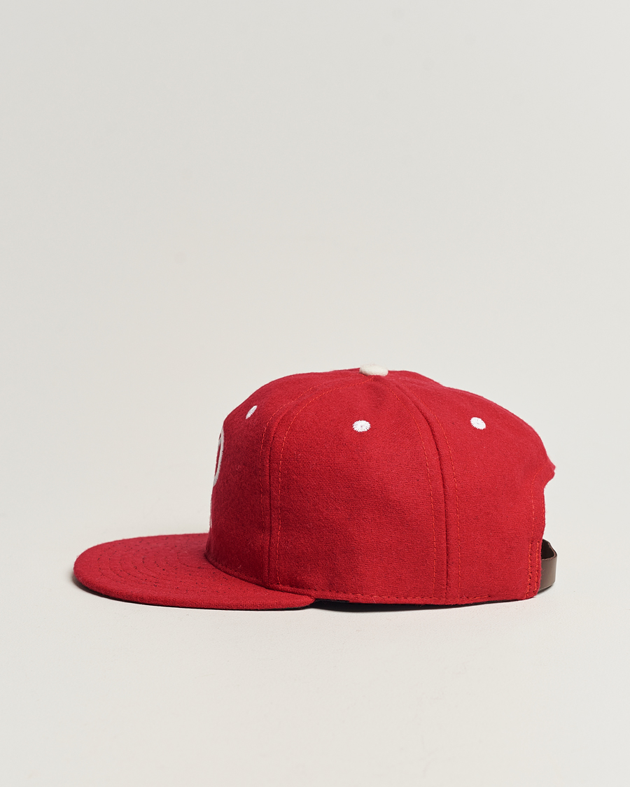 Heren | Ebbets Field Flannels Made in USA Seattle Rainiers 1955 Vintage Ballcap Red | Ebbets Field Flannels | Made in USA Seattle Rainiers 1955 Vintage Ballcap Red