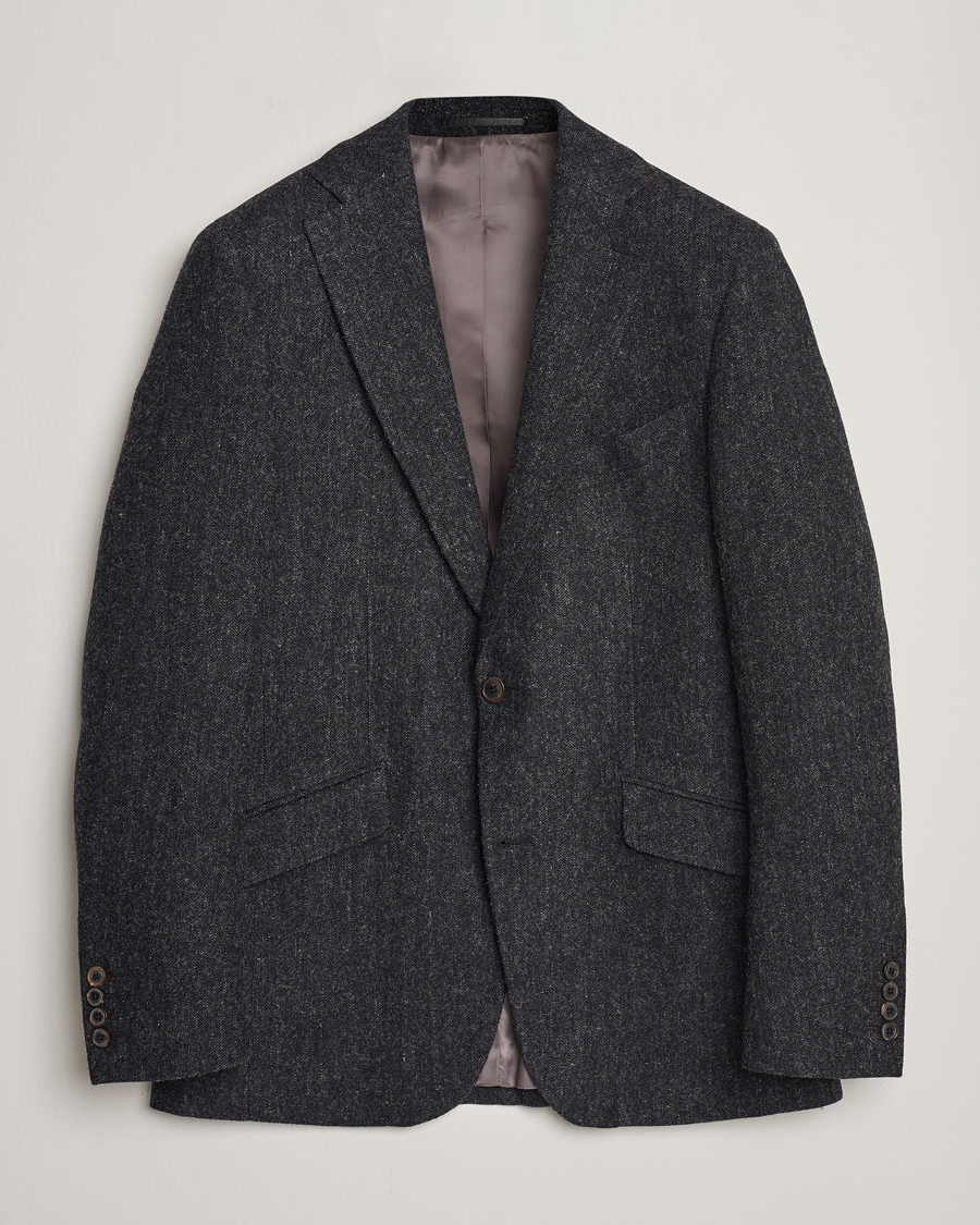 Heren | Blazers | Walker Slater | Edward Wool Donegal Blazer Charcoal