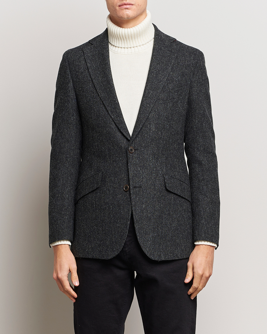 Heren | Blazers | Walker Slater | Edward Wool Donegal Blazer Charcoal