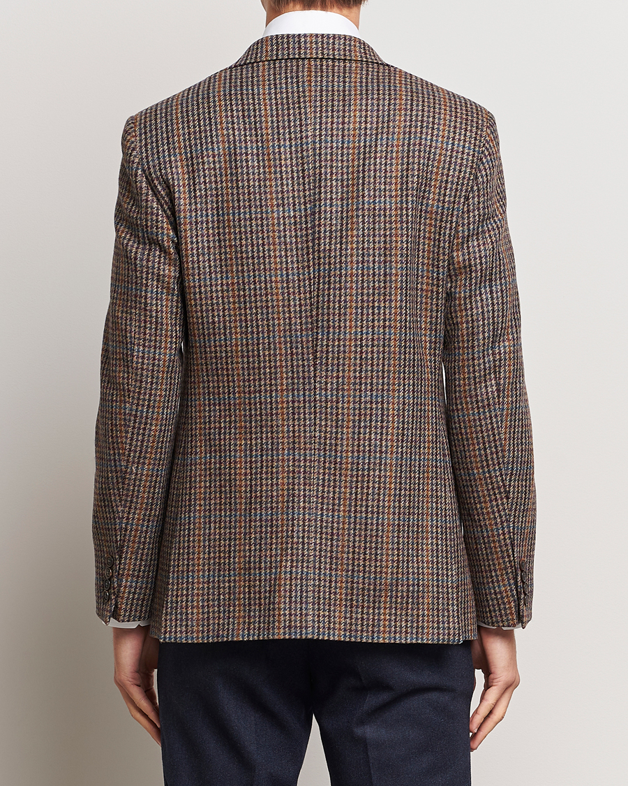 Heren | Blazers | Walker Slater | Edward Lambswool Houndstooth Blazer Brown/Navy