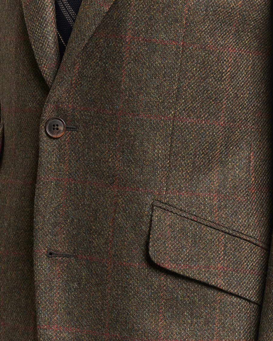 Heren | Blazers | Walker Slater | Edward Lambswool Windowpane Blazer Green