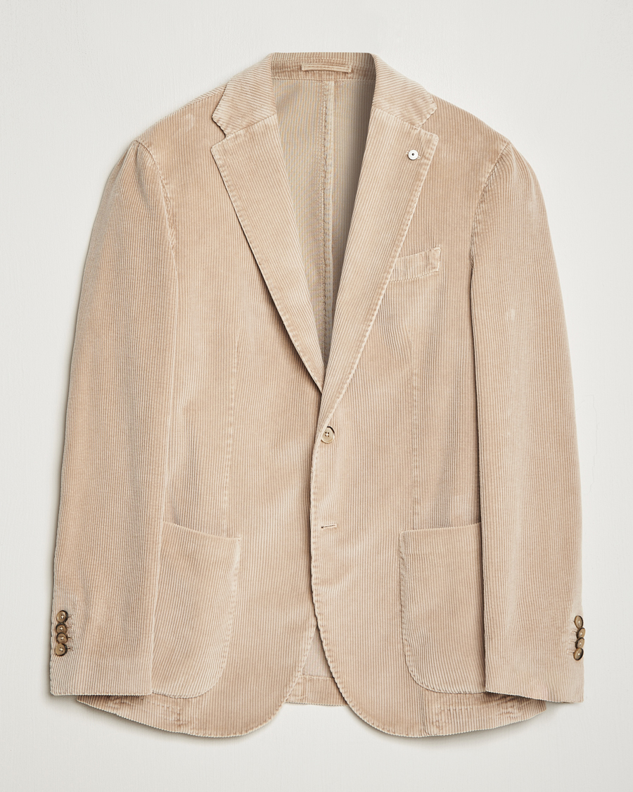 Heren | Blazers | L.B.M. 1911 | Jack Corduroy Blazer Beige