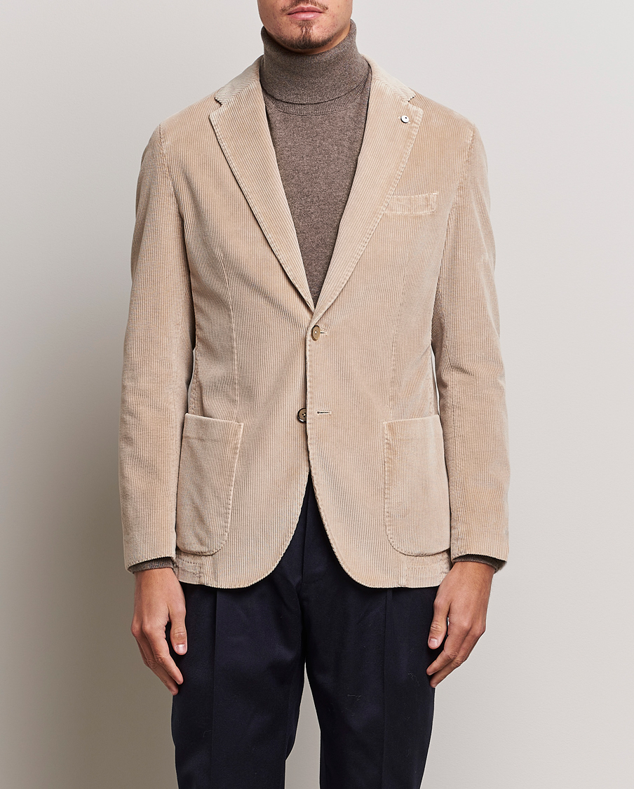 Heren | Blazers | L.B.M. 1911 | Jack Corduroy Blazer Beige