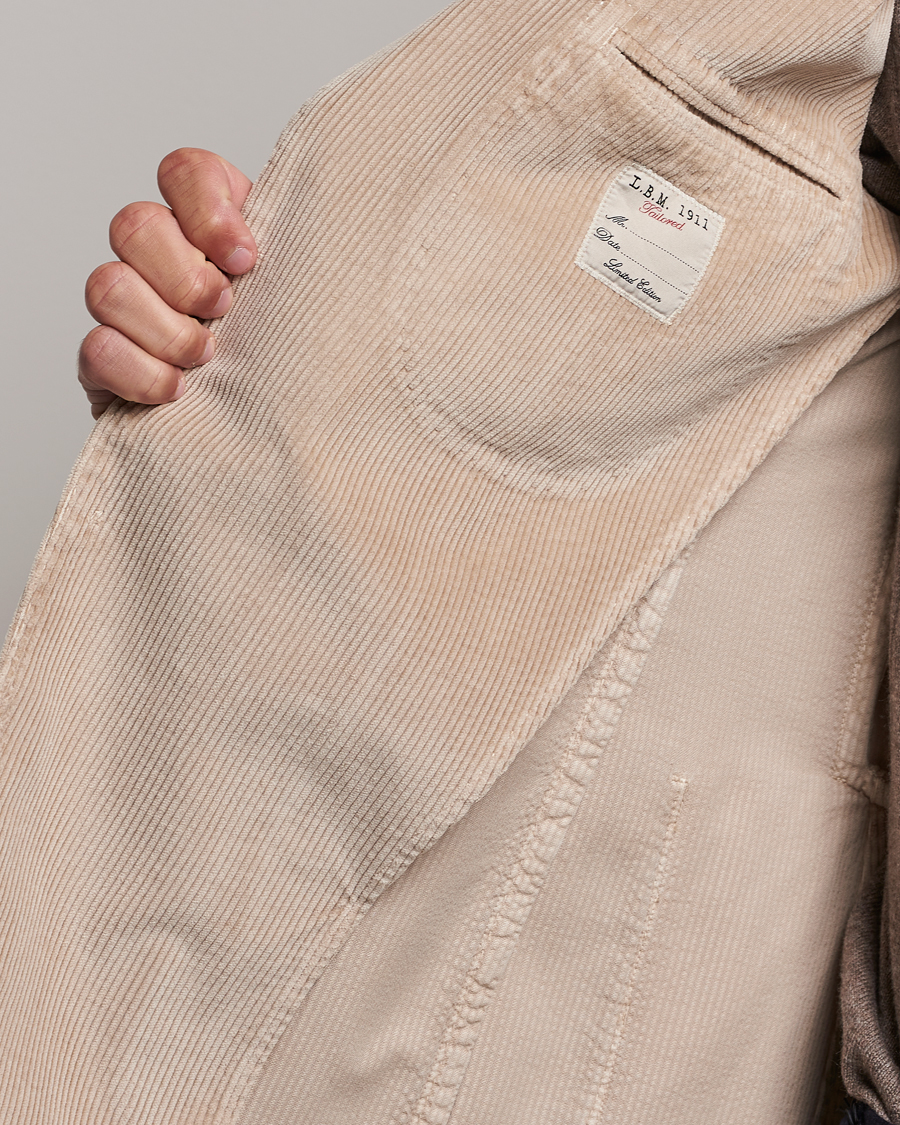 Heren | Blazers | L.B.M. 1911 | Jack Corduroy Blazer Beige
