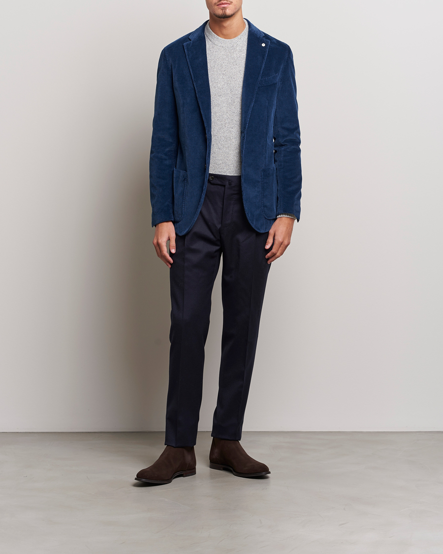 Heren | Blazers | L.B.M. 1911 | Jack Corduroy Blazer Navy