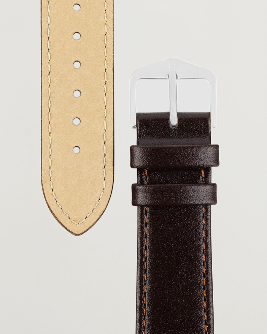 Heren | Horlogebandjes | HIRSCH | Osiris Calf Leather Watch Strap Brown