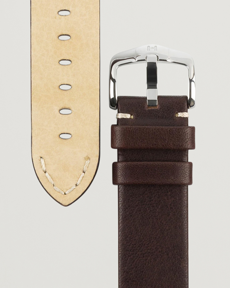 Heren |  | HIRSCH | Ranger Retro Leather Watch Strap Brown