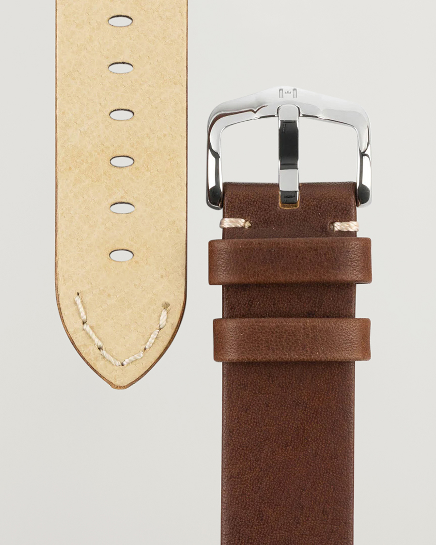 Heren | Horlogebandjes | HIRSCH | Ranger Retro Leather Watch Strap Golden Brown