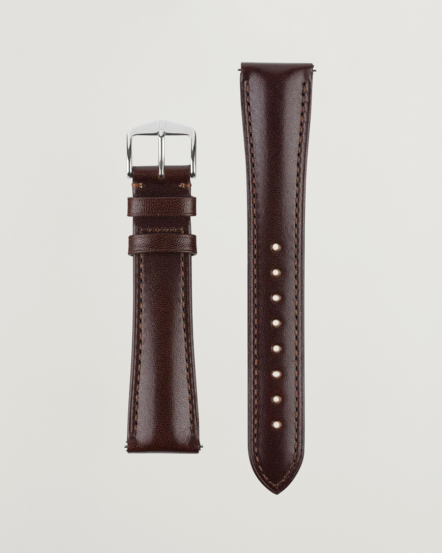 Heren | Horlogebandjes | HIRSCH | Siena Tuscan Leather Watch Strap Brown