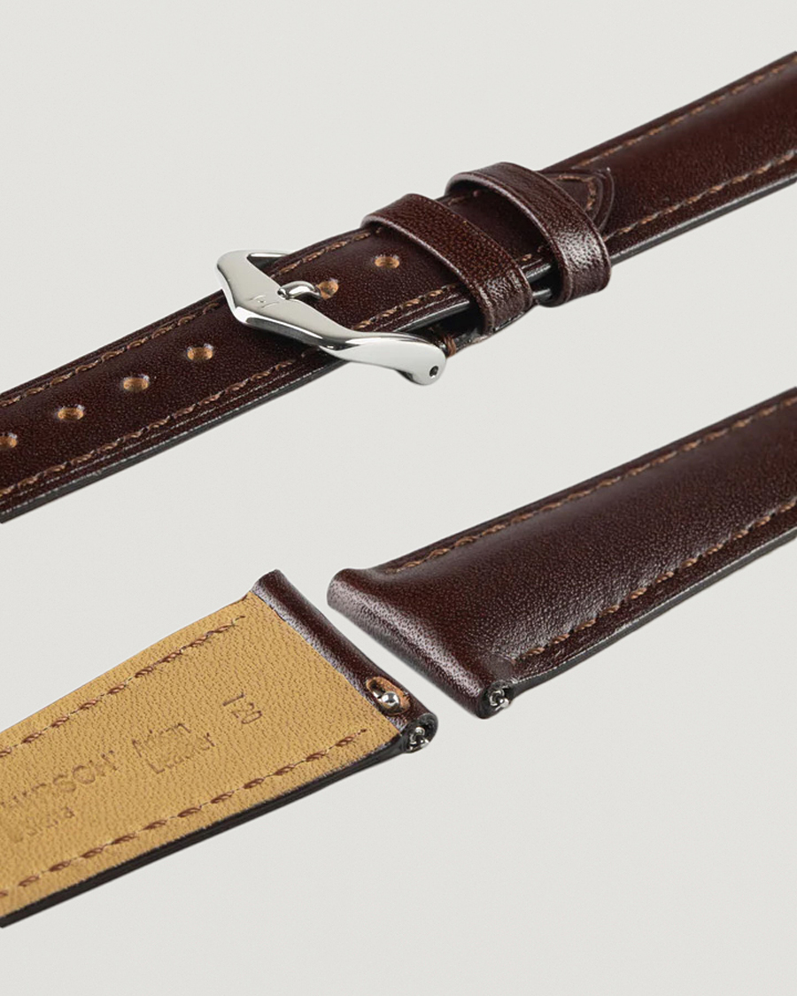 Heren | Horlogebandjes | HIRSCH | Siena Tuscan Leather Watch Strap Brown
