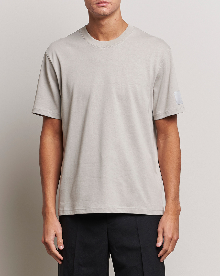 Heren | AMI | AMI | Fade Out Crew Neck T-Shirt Pearl Grey