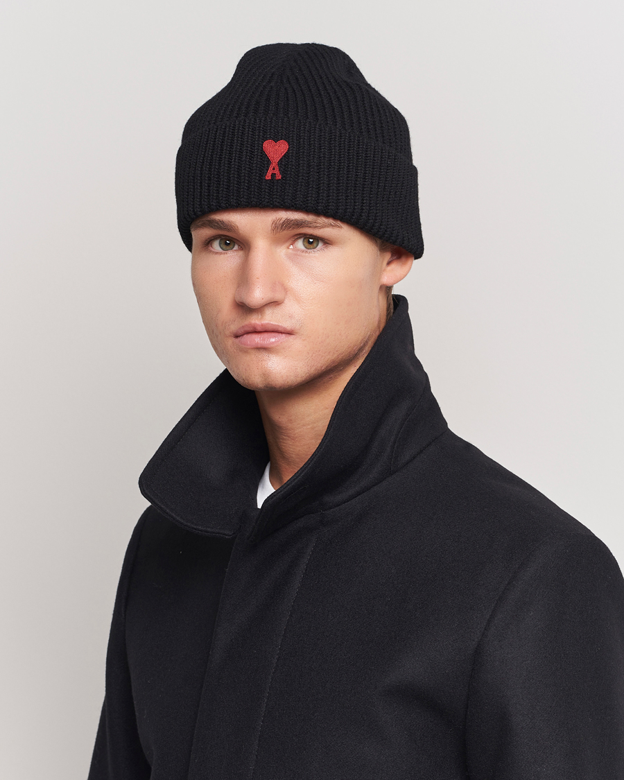 Heren |  | AMI | Heart Logo Beanie Black