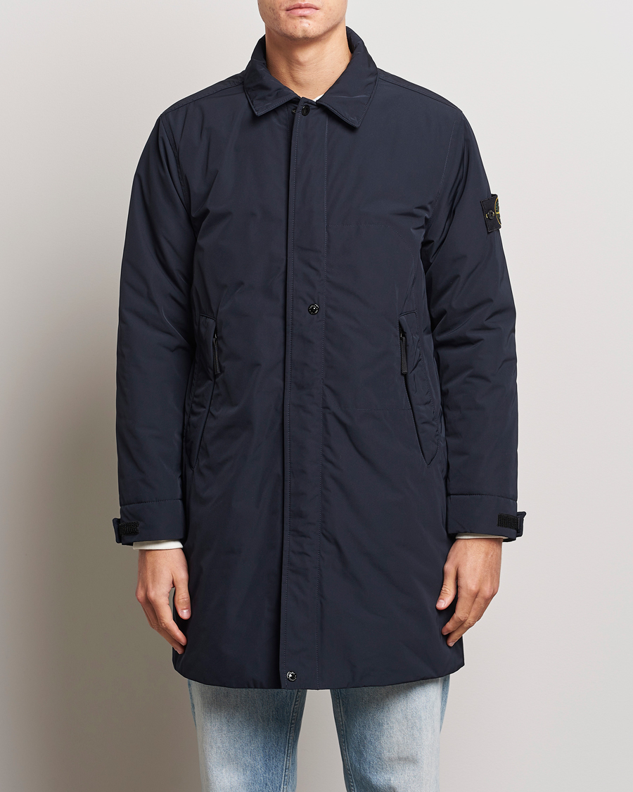Heren | Jassen | Stone Island | Micro Twill Coat Navy Blue