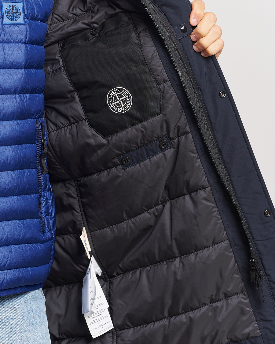 Heren | Jassen | Stone Island | Micro Twill Coat Navy Blue